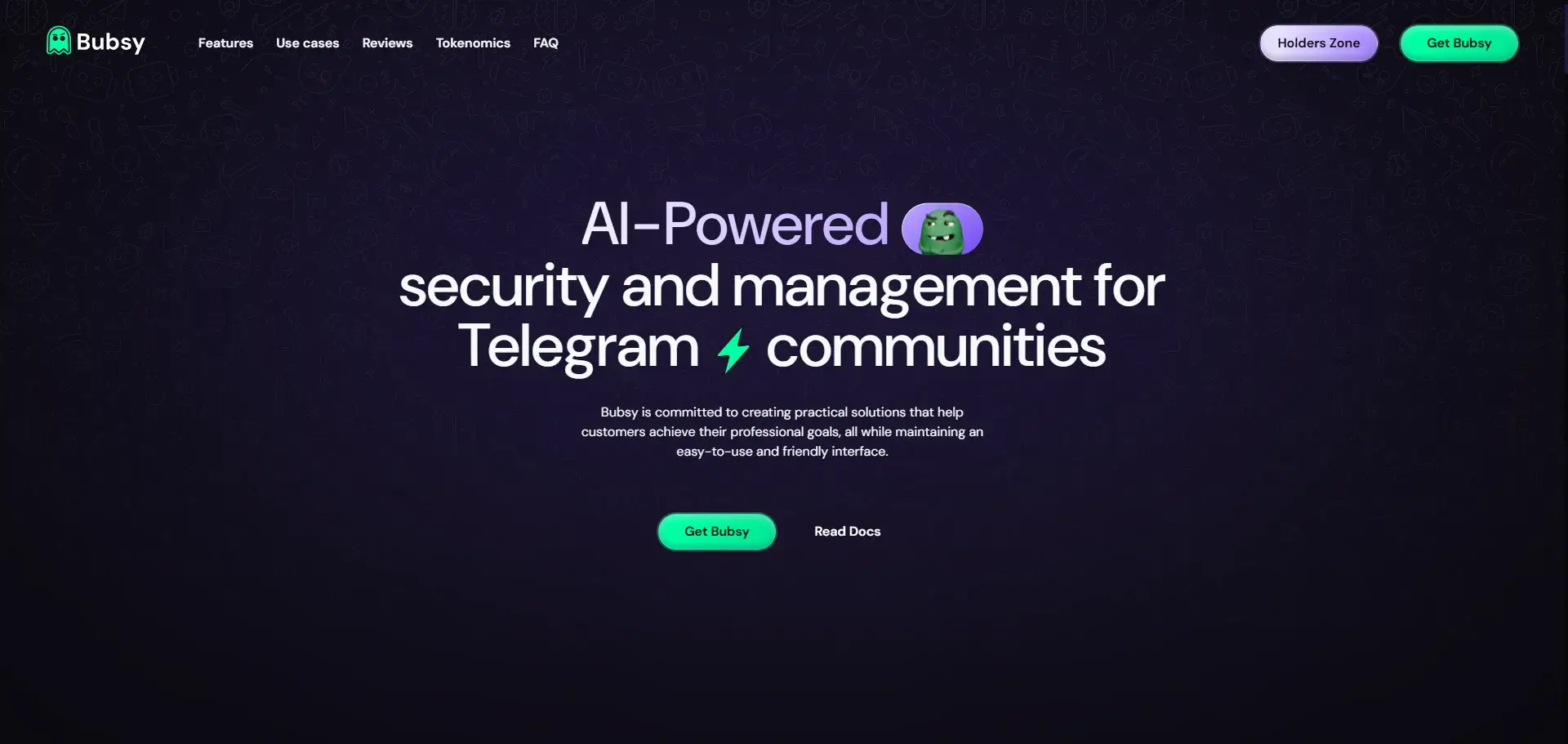 BubsyAI Landing Page